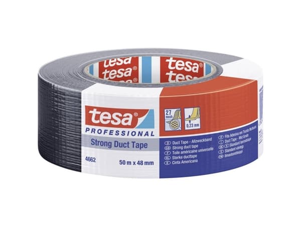 Canvas-tejp Tesa 74662, 48 mm x 50 m, svart