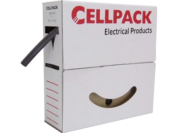 CellPack 127034 Krympeslange uden lim Sort 2.40 mm 1.20 mm Krympningshastighed:2:1 15 m