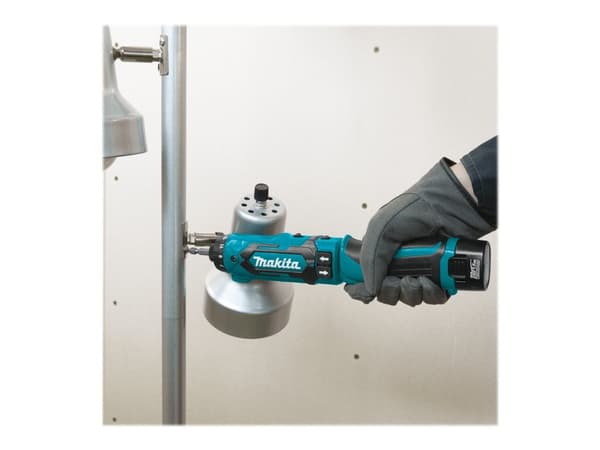 Makita DF012DSE - Drill/driver - trådløs - 2 hastigheter - 1/4" sekskantspor - 5.6 N·m - 2 batterier - 7.2 V