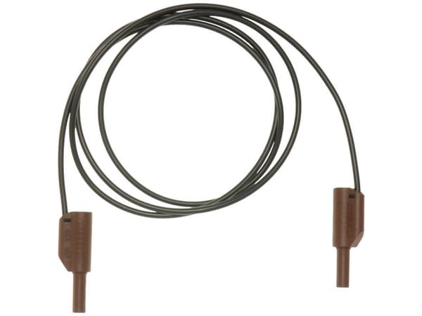Metrel A 1342 Säkerhetsprovledning [Bananplugg 4 mm - Bananplugg 4 mm] 1,50 m Svart, brun 1 st