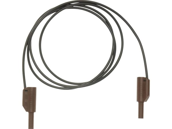 Metrel A 1342 Säkerhetsprovledning [Bananplugg 4 mm - Bananplugg 4 mm] 1,50 m Svart, brun 1 st