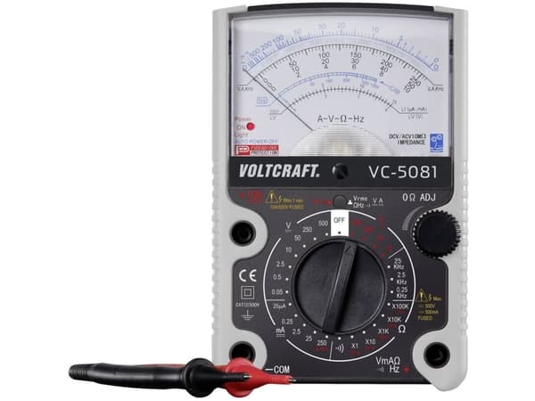 VOLTCRAFT VC-5081 Hånd-multimeter Analog CAT III 500 V