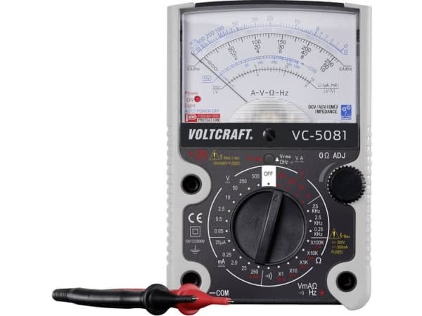 VOLTCRAFT VC-5081 Hånd-multimeter Analog CAT III 500 V