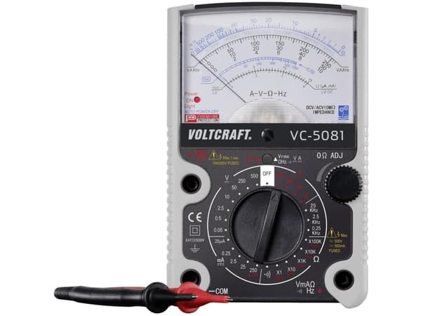 VOLTCRAFT VC-5081 Hånd-multimeter Analog CAT III 500 V