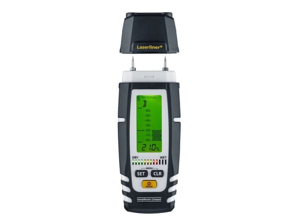 Laserliner DampMaster Compact Plus, Tre, Digitalt, Grå, 0 - 90%, 4%, LCD