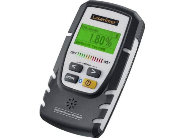Laserliner MoistureMaster Compact Plus, Betong, Tre, Digitalt, Grå, 0 - 56,4%, 6LR61, 0 - 40 °C