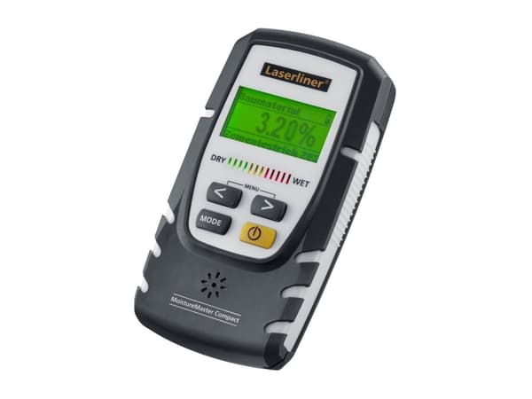 Laserliner MoistureMaster Compact Plus, Betong, Tre, Digitalt, Grå, 0 - 56,4%, 6LR61, 0 - 40 °C