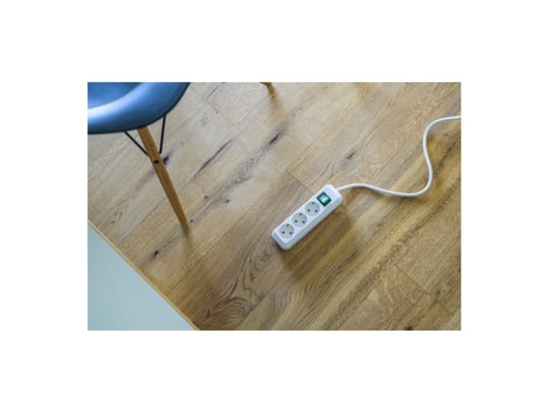 brennenstuhl Eco-Line - Effektband - utgångskontakter: 3 - 5 m sladd - silvergrå