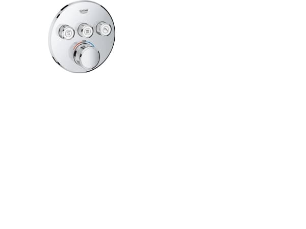 GROHE 29121000, Badekar og dusj, Roterende ventiler, Metall, Kromfarget