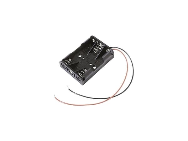 MPD BC3AAAW Batteriholder 3 R03 (AAA) Kabel (L x B x H) 52 x 38 x 14 mm