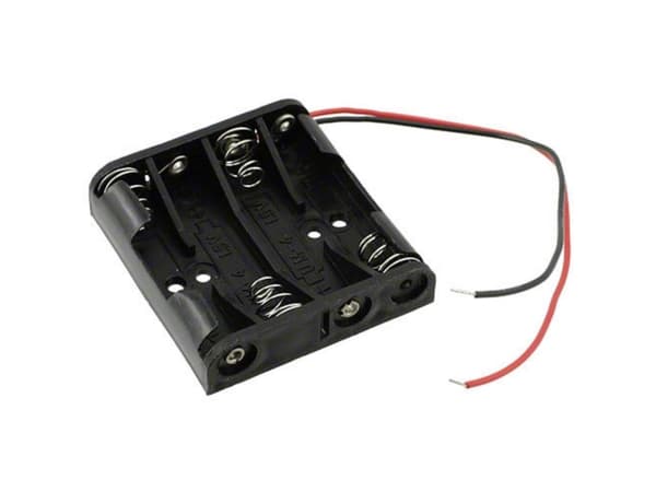 MPD BC4AAAW Batteriholder 4 R03 (AAA) Kabel (L x B x H) 51 x 48 x 13 mm