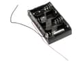 Miniatyrbilde 3 av 3: MPD BH4CW Batteriholder 4 R14 (C) Kabel (L x B x H) 106 x 58 x 23 mm