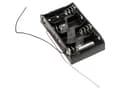 Miniatyrbilde 1 av 3: MPD BH4CW Batteriholder 4 R14 (C) Kabel (L x B x H) 106 x 58 x 23 mm
