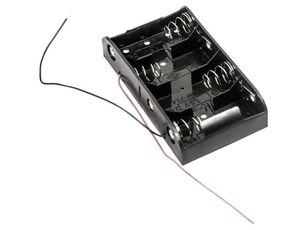 MPD BH4CW Batteriholder 4 R14 (C) Kabel (L x B x H) 106 x 58 x 23 mm