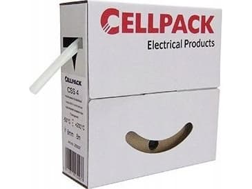 CellPack 127089 Krympeslange uden lim Sort 25.40 mm Krympningshastighed:2:1 4 m