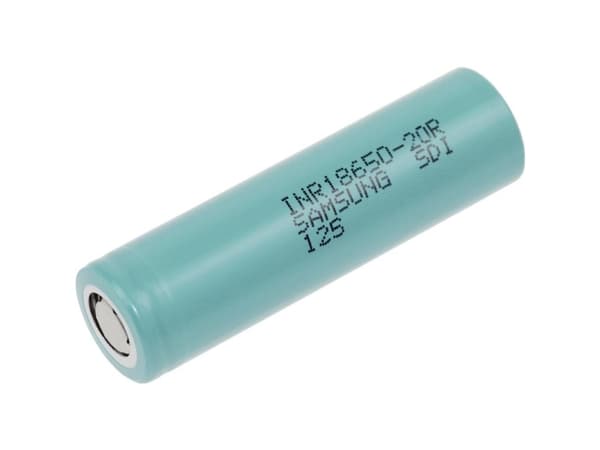 Samsung INR18650-20R Specialbatteri 18650 Flat-Top, högströmskompatibelt, högtemperaturtolerant litium 3,6 V 2000 mAh