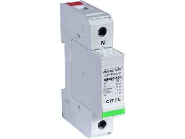 Transientbeskyttelse, anvendes sammen med DS4X for ekstra beskyttelse i TT-system