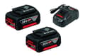 Miniatyrbilde 5 av 5: Bosch 2 x GBA 18V 5.0Ah + charger GAL 1880 CV Professional - Batterilader + batteri 2 x - Li-Ion - 5 Ah - 8 A