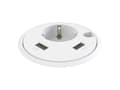 Pikkukuva 3 / 4: Kondator 935-PD14W, Type F + 2 x USB A, Valkoinen, 1 kpl, 130 mm, 175 mm, 110 mm