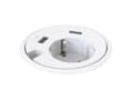 Pikkukuva 2 / 4: Kondator 935-PD14W, Type F + 2 x USB A, Valkoinen, 1 kpl, 130 mm, 175 mm, 110 mm