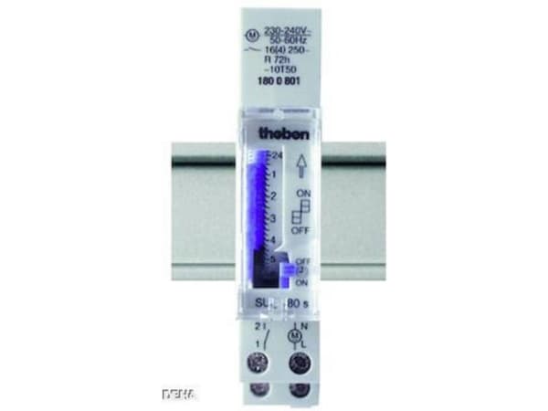 Theben 1800001 Timer för DIN-skena analog 230 V