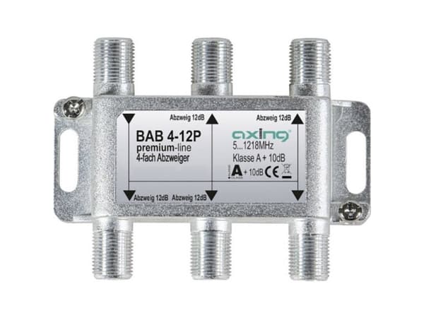 Axing BAB 4-12P Kabel-TV-delare 4-faldig 5 - 1218 MHz