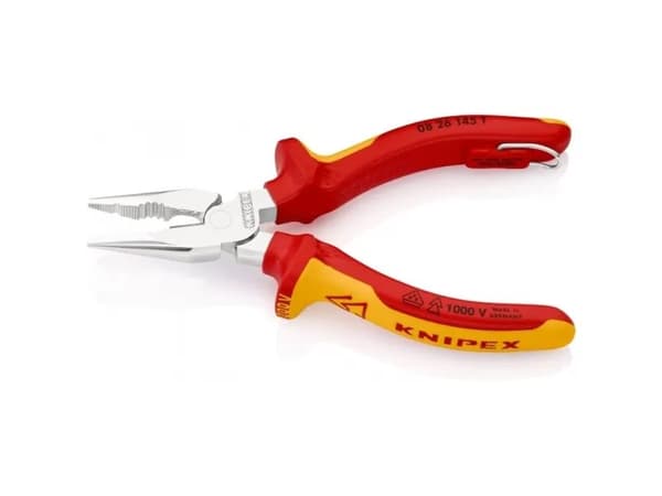 Knipex 08 26 145 T, Nåltänger, 8 mm, Röd, Gul, 58 mm, 145 mm, 18 mm