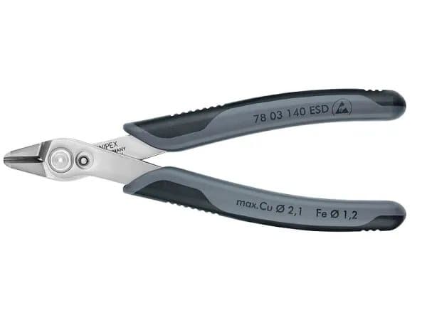 Knipex Super Knips XL ESD, Avbitartång, 1,23 cm, 9,2 mm, 2,1 mm, 9,2 mm, Elektrostatiskt urladdningsskydd (ESD)