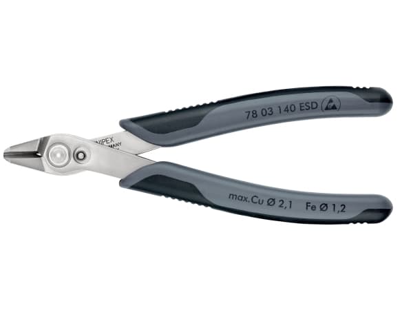 Knipex Super Knips XL ESD, Avbitartång, 1,23 cm, 9,2 mm, 2,1 mm, 9,2 mm, Elektrostatiskt urladdningsskydd (ESD)