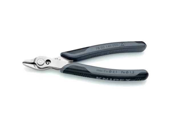 Knipex Super Knips XL ESD, Avbitartång, 1,23 cm, 9,2 mm, 2,1 mm, 9,2 mm, Elektrostatiskt urladdningsskydd (ESD)