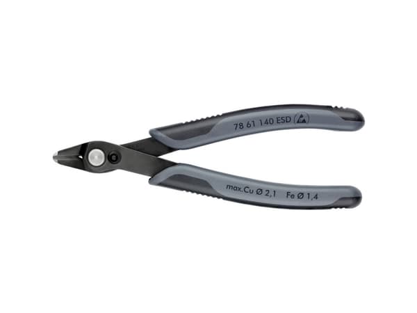 Knipex 78 61 140 ESD, Rustfritt stål, Sort
