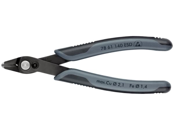 Knipex 78 61 140 ESD, Rustfritt stål, Sort