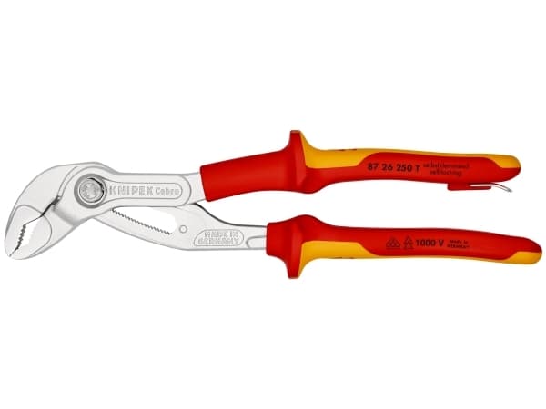 Knipex 87 26 250 T, Slangekutter, Metall, Plast, Metall, Plast, Rød, Gult, 71 mm, 250 mm