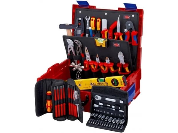 Knipex 00 21 19 LB E, Svart, Metallisk, Orange, Röd, 442 mm, 357 mm, 151 mm, 7,8 kg, 375 x 311 x 107 mm