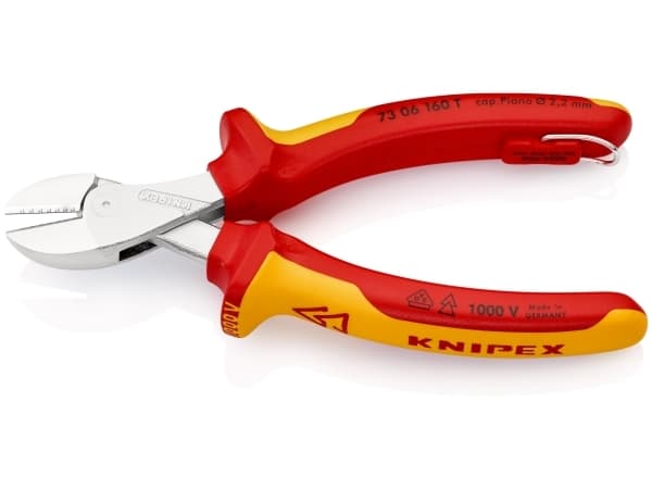 Knipex X-Cut, Diagonal tang, 1,2 cm, Rød, Gult, 56 mm, 160 mm, 28 mm
