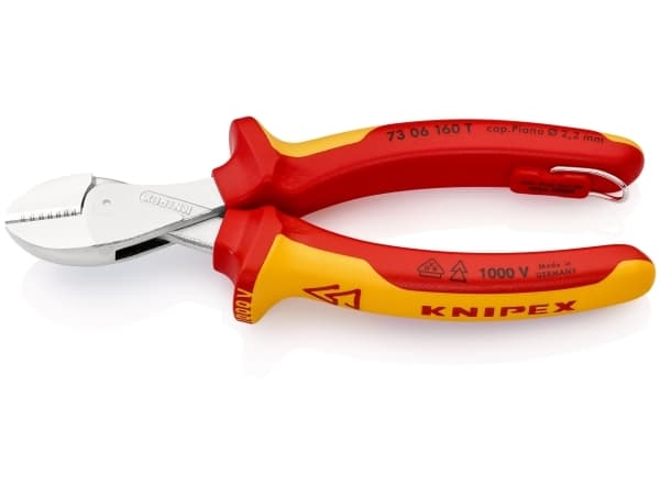 Knipex X-Cut, Diagonal tang, 1,2 cm, Rød, Gult, 56 mm, 160 mm, 28 mm