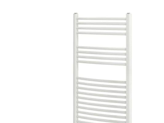 Curve H.K.rad 700x500 - HVID - Håndklæderadiator Buet model