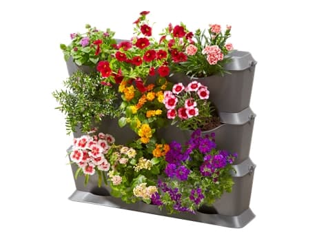 Gardena NatureUp!, Istutuslaatikko, Seinään asennettava, Muovi, Harmaa, Suorakulmio, Ulkona