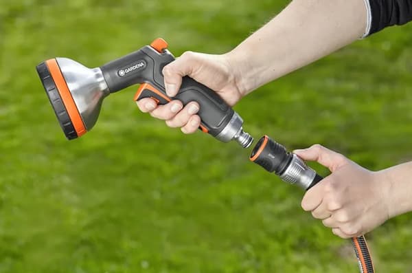 Gardena Premium slangekobling med vannstopp 1/2"