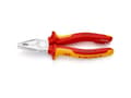 Miniatyrbild 3 av 5: Knipex 03 06 180 T, Avbitartång, Krom, Metall, Plast, Röd, Gul, 55 mm, 180 mm