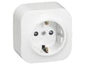 Pikkukuva 1 / 5: Legrand 782420, Tyyppi F, 2P+E, -25 - 60 °C, Valkoinen, IP2X, IK04