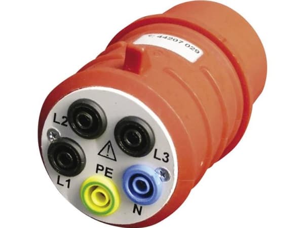Beha Amprobe DAA-16 Mätadapter CEE-kontakt 16 A 5-stift - Bussning 4 mm