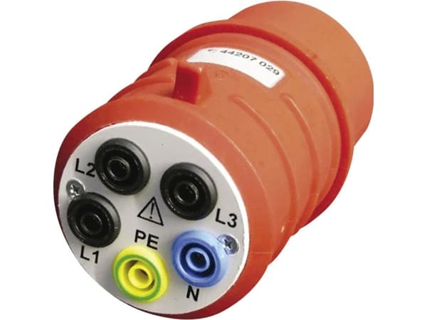 Beha Amprobe DAA-16 Mätadapter CEE-kontakt 16 A 5-stift - Bussning 4 mm