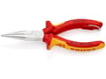 Miniatyrbilde 2 av 5: Knipex 25 06 160 T, Nesetang, 2,5 mm, 5 cm, Kromvanadiumstål, Oransje, Rød, 160 mm