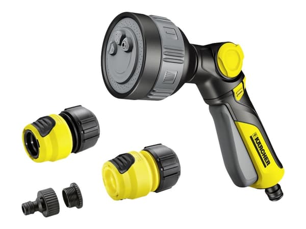 Kärcher Plus - Spraypistol - 4 delar - med vattenstopp - lämplig för 13 mm (1/2"), 15 mm (5/8"), 19 mm (3/4") slangar