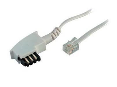 Kabel TK TAE-anslutningskabel 3 m, TAE-F/RJ11, vit