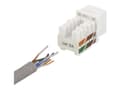 Pikkukuva 4 / 5: Deltaco MD-124, Tasainen, Valkoinen, RJ-45, RJ-45, Naaras, Naaras