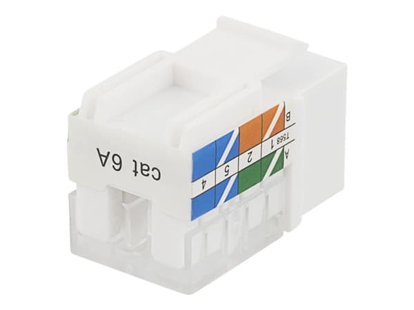 Deltaco MD-124, Tasainen, Valkoinen, RJ-45, RJ-45, Naaras, Naaras