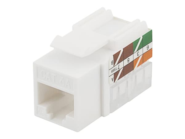 Deltaco MD-124, Tasainen, Valkoinen, RJ-45, RJ-45, Naaras, Naaras