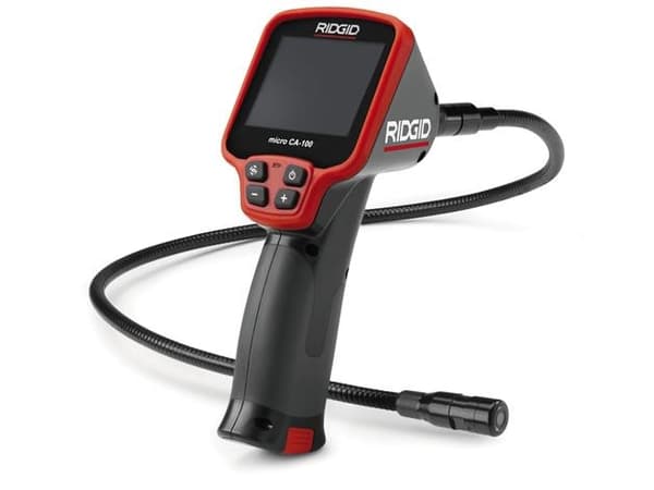 Micro CA150 Kamera - Ridgid 3,5'' fargeskjerm m/20 bilder minne, m/4xAA batt.